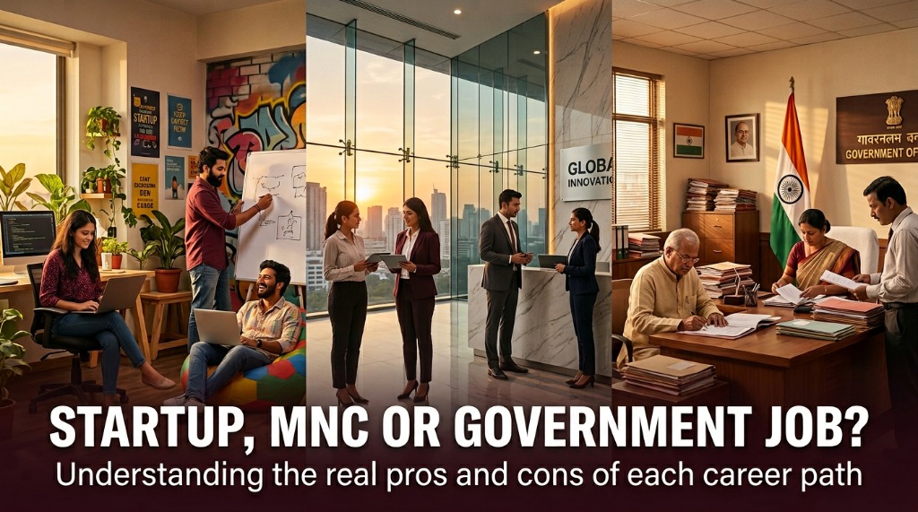 Startup vs. MNC vs. Government Job