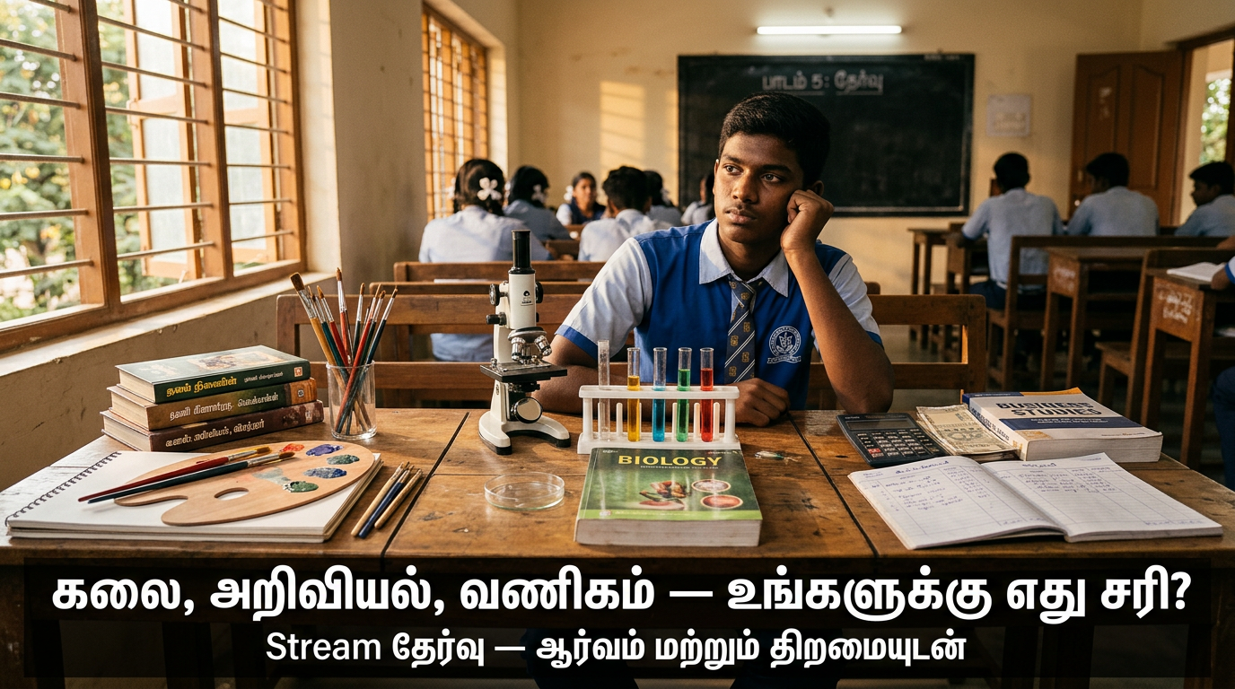 கலை, அறிவியல், வணிகம் — உங்களுக்கு எது சரி?