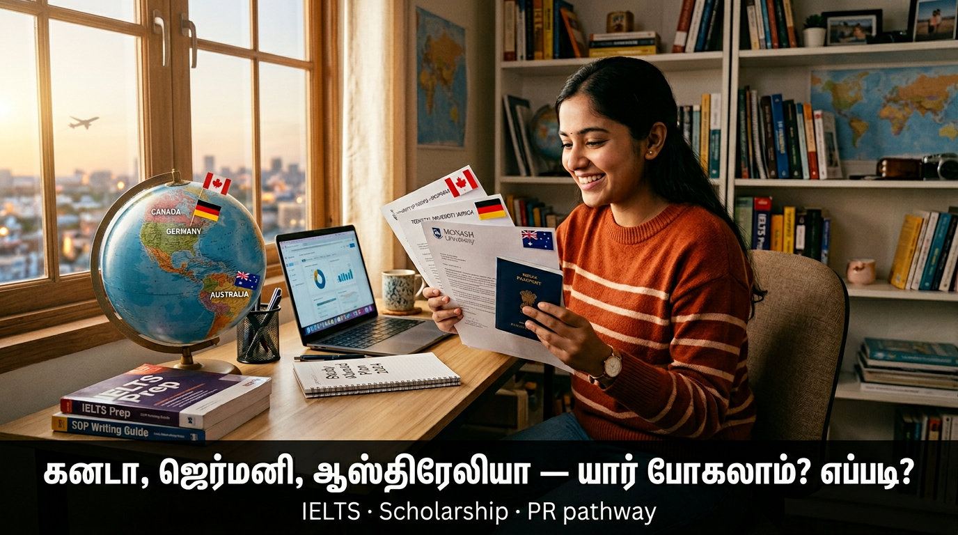 கனடா, ஜெர்மனி, ஆஸ்திரேலியா — யார் போகலாம்? எப்படி?